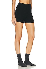 Eterne Thermal Biker Short in Black, view 2, click to view large image.