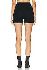 Eterne Thermal Biker Short in Black, view 3, click to view large image.