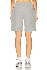 Eterne Terry Boyfriend Short in Heather Grey, view 4, click to view large image.