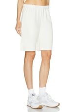 Eterne Terry Boyfriend Short in Cream, view 2, click to view large image.