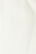Eterne Terry Boyfriend Short in Cream, view 6, click to view large image.