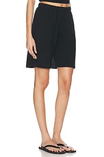 Eterne Terry Boyfriend Short in Black, view 2, click to view large image.
