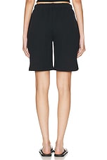 Eterne Terry Boyfriend Short in Black, view 3, click to view large image.