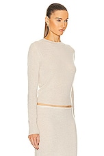 Eterne Francis Sweater in Oatmeal, view 2, click to view large image.
