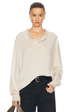 Eterne Brady Cashmere Sweater in Oatmeal, view 1, click to view large image.