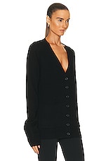 Eterne Theodore Cardigan in Black, view 2, click to view large image.