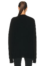 Eterne Theodore Cardigan in Black, view 3, click to view large image.