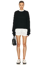 Eterne James Sweater in Black, view 4, click to view large image.