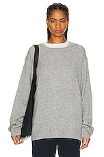 Eterne James Sweater in Grey, view 1, click to view large image.