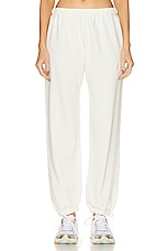 Eterne Classic Sweatpant in Cream, view 1, click to view large image.