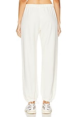 Eterne Classic Sweatpant in Cream, view 4, click to view large image.