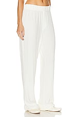 Eterne Thermal Lounge Pant in Ivory, view 2, click to view large image.