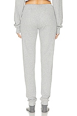 Eterne Thermal Drawstring Pant in Heather Grey, view 3, click to view large image.