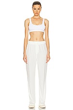 Eterne Lounge Pant in Ivory, view 4, click to view large image.