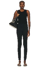 Eterne High Rise Legging in Black, view 4, click to view large image.