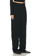 Eterne Thermal Lounge Pant in Black, view 2, click to view large image.