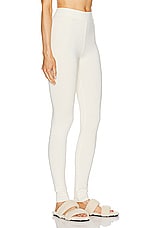 Eterne High Rise Legging in Cream, view 2, click to view large image.