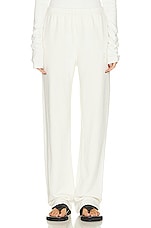 Eterne Straight Leg Sweatpant in Cream, view 1, click to view large image.