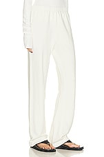 Eterne Straight Leg Sweatpant in Cream, view 2, click to view large image.