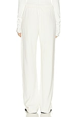 Eterne Straight Leg Sweatpant in Cream, view 3, click to view large image.