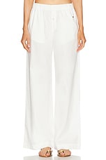 Eterne Lounge Pant in White, view 1, click to view large image.
