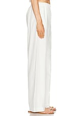 Eterne Lounge Pant in White, view 3, click to view large image.