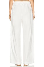 Eterne Lounge Pant in White, view 4, click to view large image.