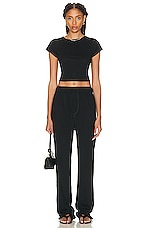 Eterne Lounge Pant in Black, view 4, click to view large image.