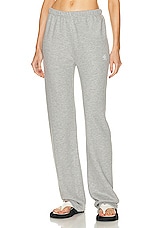 Eterne Straight Leg Sweatpant in Heather Grey, view 1, click to view large image.
