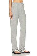 Eterne Straight Leg Sweatpant in Heather Grey, view 2, click to view large image.