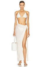Eterne Esme Maxi Sarong in Ivory, view 4, click to view large image.