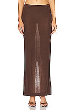 Eterne Emma Skirt in Chocolate, view 1, click to view large image.