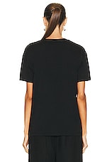 Eterne Short Sleeve Boyfriend Tee in Black, view 3, click to view large image.