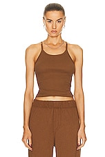 Eterne Rib Tank Top in Earth, view 1, click to view large image.