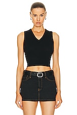 Eterne Lenny Top in Black, view 1, click to view large image.