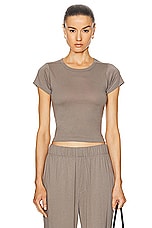 Eterne Short Sleeve Baby Tee in Clay, view 1, click to view large image.