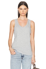 Eterne Loose Tank Top in Heather Grey, view 1, click to view large image.