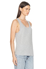 Eterne Loose Tank Top in Heather Grey, view 2, click to view large image.
