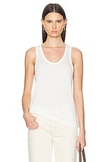 Eterne Loose Tank Top in Ivory, view 1, click to view large image.