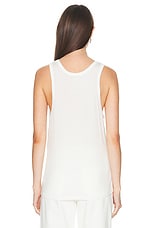 Eterne Loose Tank Top in Ivory, view 3, click to view large image.