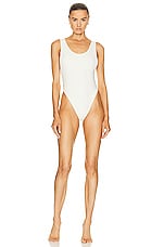 Eterne Bella Tank One Piece Swimsuit in Ivory, view 1, click to view large image.