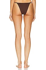 Eterne Thea 90s Bikini Bottom in Chocolate, view 3, click to view large image.