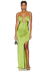 ET OCHS Brie Purl Edge Maxi Dress in Fern, view 1, click to view large image.