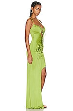 ET OCHS Brie Purl Edge Maxi Dress in Fern, view 2, click to view large image.