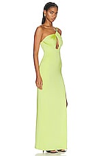 ET OCHS Sage Drawstring Cutout Gown in Firefly, view 2, click to view large image.