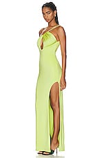 ET OCHS Sage Drawstring Cutout Gown in Firefly, view 3, click to view large image.