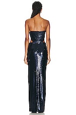 ET OCHS Ava Strapless Cut Out Gown in Midnight, view 3, click to view large image.