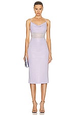 ET OCHS Harmony Crystal Midi Dress in Haze, view 1, click to view large image.