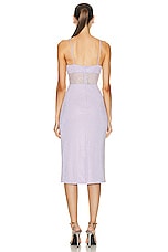 ET OCHS Harmony Crystal Midi Dress in Haze, view 3, click to view large image.
