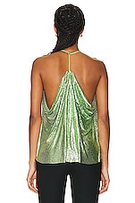 ET OCHS Minka Chainmail Tank Top in Fern, view 3, click to view large image.
